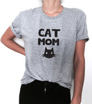 Cat mom Print Women tshirt