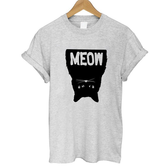 2017 Brand 100% Summer Harajuku Animal 3D DJ Cat Print Shirt O-Neck Short Sleeve T Shirt Women Tops Best Friend Girls T-shirt