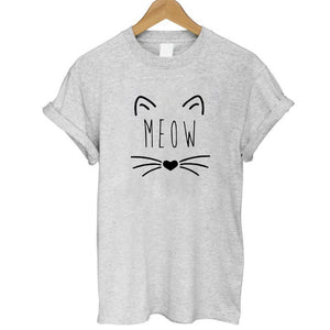 2017 Brand 100% Summer Harajuku Animal 3D DJ Cat Print Shirt O-Neck Short Sleeve T Shirt Women Tops Best Friend Girls T-shirt