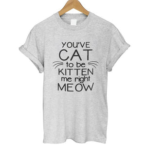 2017 Brand 100% Summer Harajuku Animal 3D DJ Cat Print Shirt O-Neck Short Sleeve T Shirt Women Tops Best Friend Girls T-shirt