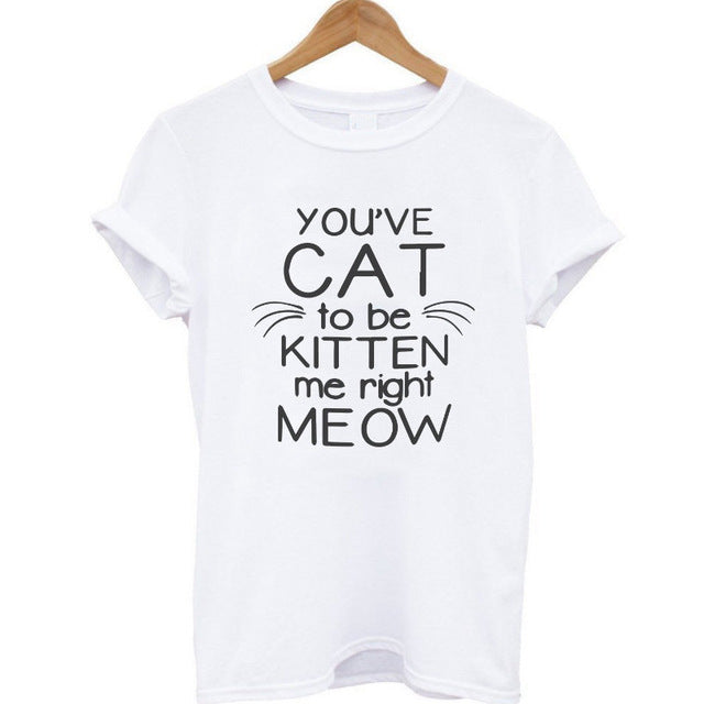 2017 Brand 100% Summer Harajuku Animal 3D DJ Cat Print Shirt O-Neck Short Sleeve T Shirt Women Tops Best Friend Girls T-shirt