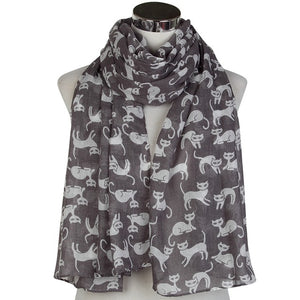 Cat Long Scarf For Women