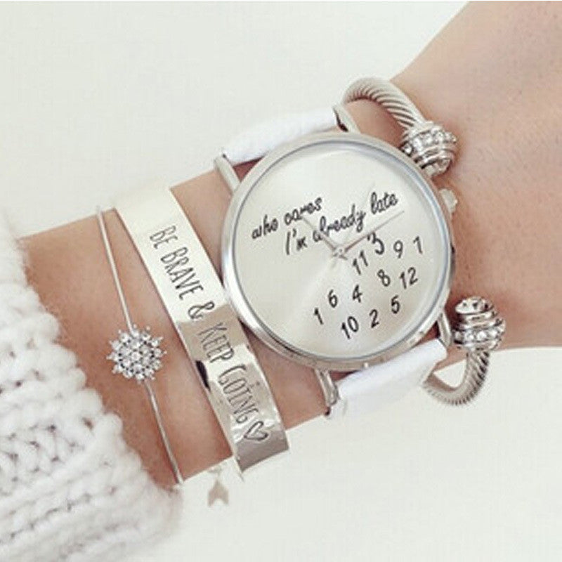 PU Leather Watch Fashion Women Wrist Watch  Women Quarta dress Watch Relogio Feminino