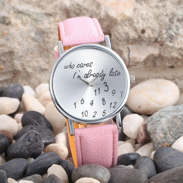 PU Leather Watch Fashion Women Wrist Watch  Women Quarta dress Watch Relogio Feminino