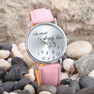 PU Leather Watch Fashion Women Wrist Watch  Women Quarta dress Watch Relogio Feminino