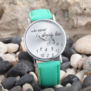 PU Leather Watch Fashion Women Wrist Watch  Women Quarta dress Watch Relogio Feminino