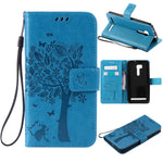 For coque Asus Zenfone GO ZB452KG 4.5 inch case For Fundas Asus ZB452KG phone cases Tree Cat Magnet Flip Cover Leather Case