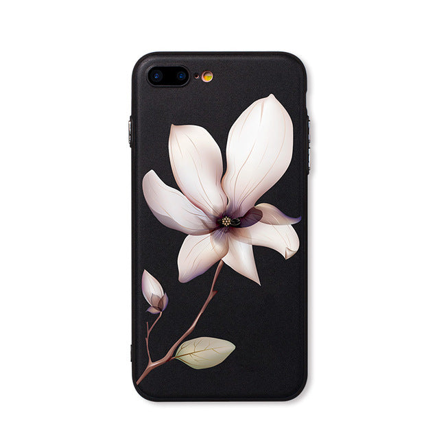 Case For iphone 6 6s 6plus 7plus Space Moon Sun Flower Math English Words Cute Cats Pandas Animal black Phone Cases Cover