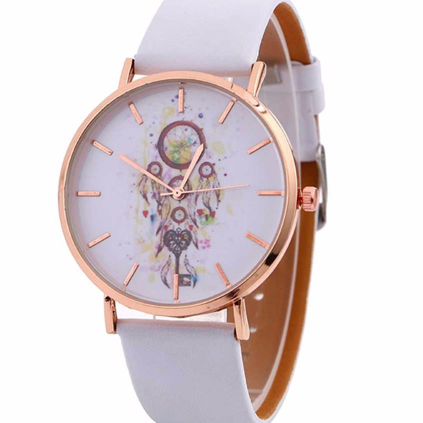 Watches woman Wind Chimes Pattern Quartz Wrist Watch For Leather Strap