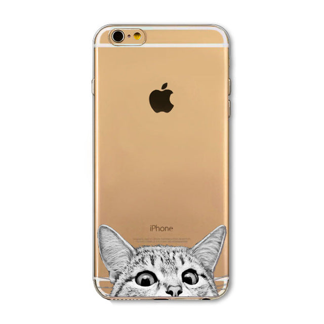super cute For iPhone 6 6s Case Fashion Luxury Ultra Thin Funny Hamster Cat Dog Back Cover for Apple iPhone