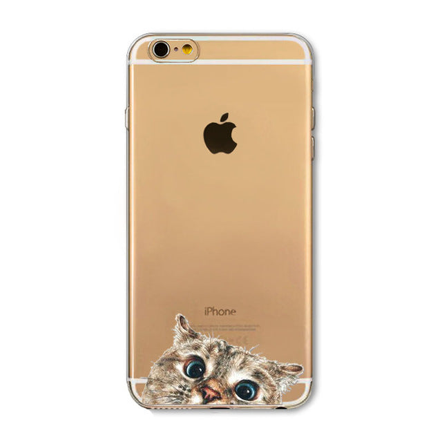 super cute For iPhone 6 6s Case Fashion Luxury Ultra Thin Funny Hamster Cat Dog Back Cover for Apple iPhone