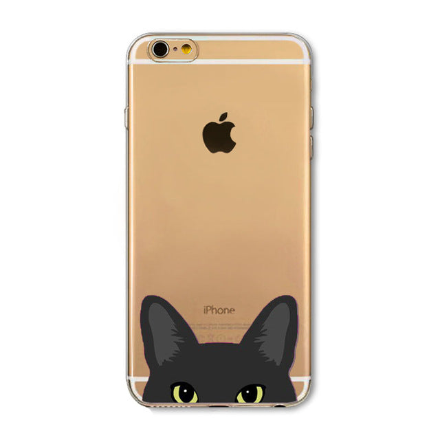 super cute For iPhone 6 6s Case Fashion Luxury Ultra Thin Funny Hamster Cat Dog Back Cover for Apple iPhone