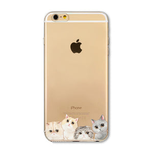super cute For iPhone 6 6s Case Fashion Luxury Ultra Thin Funny Hamster Cat Dog Back Cover for Apple iPhone