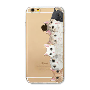super cute For iPhone 6 6s Case Fashion Luxury Ultra Thin Funny Hamster Cat Dog Back Cover for Apple iPhone