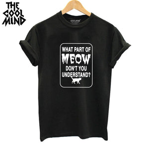 THE COOLMIND  harajuku cat printed women T shirt 100% cotton short sleeve women T-shirt 2017