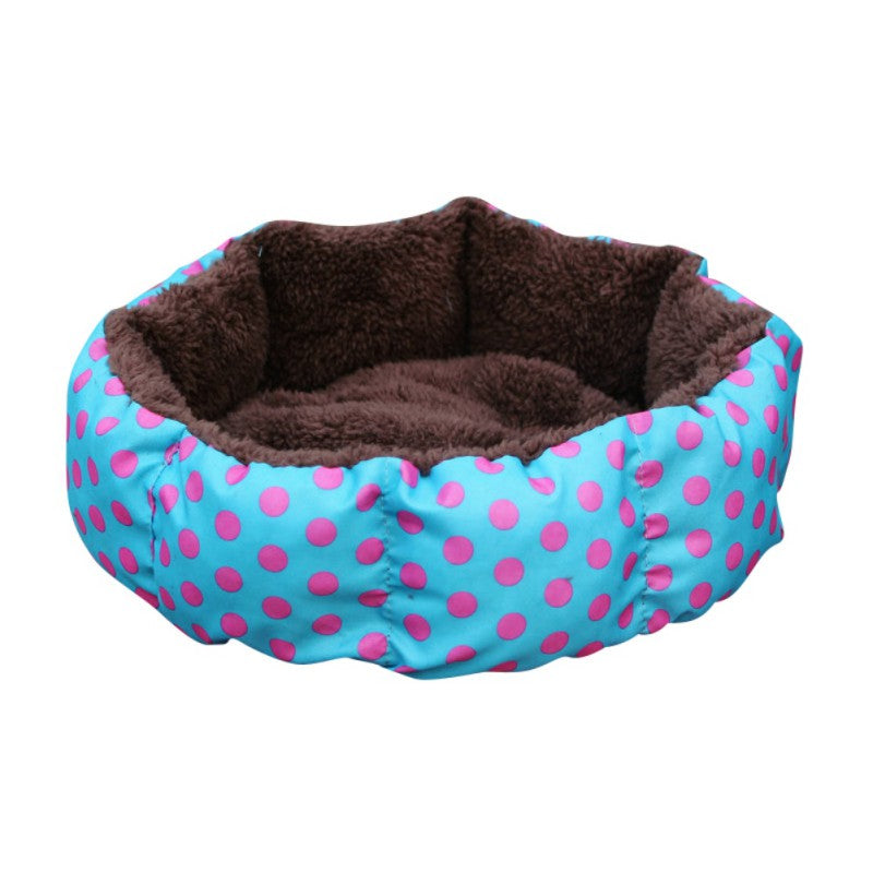 Colorful Leopard Print Pet Cat and Dog Bed Pink Blue Yellowish brown, Deep pink SIZE S M L XL Puppy House New