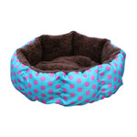 Colorful Leopard Print Pet Cat and Dog Bed Pink Blue Yellowish brown, Deep pink SIZE S M L XL Puppy House New