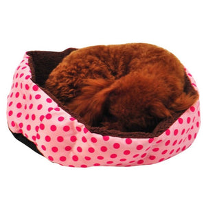 Colorful Leopard Print Pet Cat and Dog Bed Pink Blue Yellowish brown, Deep pink SIZE S M L XL Puppy House New