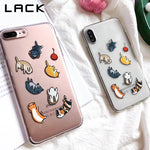 Lovely Cartoon Cat Phone Case For iphone X Case For iphone 6 6S 7 8 Plus Cover Ultra thin Soft TPU Clear Cases For iphoneX
