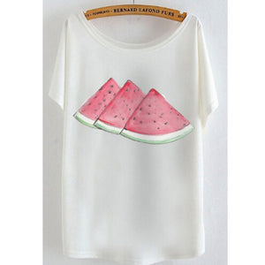 2017 newest batwing sleeve t shirt cotton t-shirt Women big size t shirt Cat/Rabbit/Perfume bottles