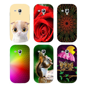 Case For Samsung Galaxy S Duos GT S7562 GT-S7562 7562 Trend Plus S7580 S7582 GT-S7580 GT-S7582 Cover Printed Cat Owl Phone Case