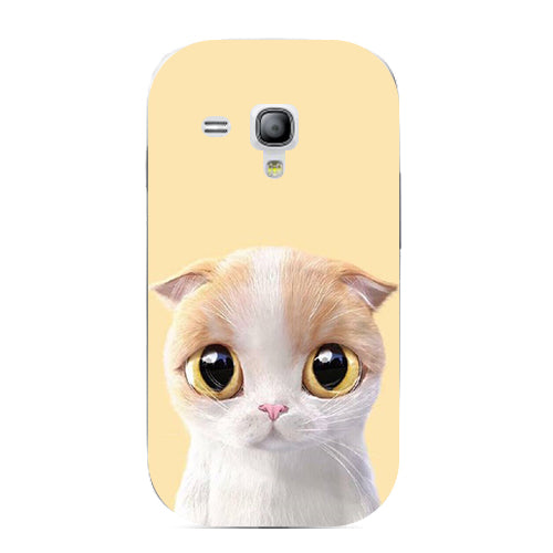 Case For Samsung Galaxy S Duos GT S7562 GT-S7562 7562 Trend Plus S7580 S7582 GT-S7580 GT-S7582 Cover Printed Cat Owl Phone Case