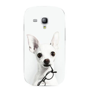 Case For Samsung Galaxy S Duos GT S7562 GT-S7562 7562 Trend Plus S7580 S7582 GT-S7580 GT-S7582 Cover Printed Cat Owl Phone Case