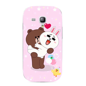 Case For Samsung Galaxy S Duos GT S7562 GT-S7562 7562 Trend Plus S7580 S7582 GT-S7580 GT-S7582 Cover Printed Cat Owl Phone Case