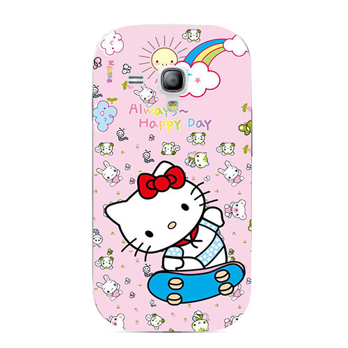 Case For Samsung Galaxy S Duos GT S7562 GT-S7562 7562 Trend Plus S7580 S7582 GT-S7580 GT-S7582 Cover Printed Cat Owl Phone Case