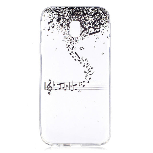 COATUNCLE Transparent Phone Case sFor Samsung Galaxy J3 2017 J330 Cute Cat Silicon Soft TPU Back Cover For Samsung J3 2017 Cases