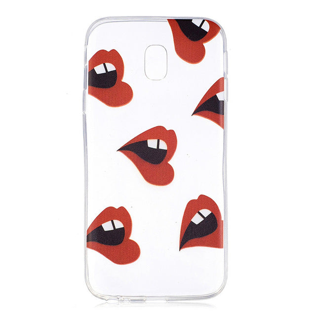 COATUNCLE Transparent Phone Case sFor Samsung Galaxy J3 2017 J330 Cute Cat Silicon Soft TPU Back Cover For Samsung J3 2017 Cases