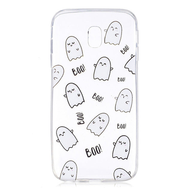 COATUNCLE Transparent Phone Case sFor Samsung Galaxy J3 2017 J330 Cute Cat Silicon Soft TPU Back Cover For Samsung J3 2017 Cases