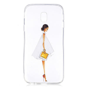 COATUNCLE Transparent Phone Case sFor Samsung Galaxy J3 2017 J330 Cute Cat Silicon Soft TPU Back Cover For Samsung J3 2017 Cases