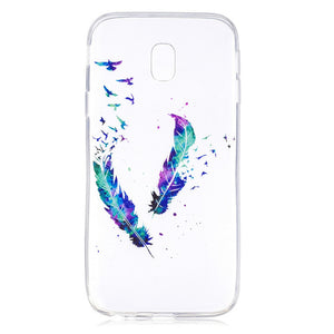 COATUNCLE Transparent Phone Case sFor Samsung Galaxy J3 2017 J330 Cute Cat Silicon Soft TPU Back Cover For Samsung J3 2017 Cases