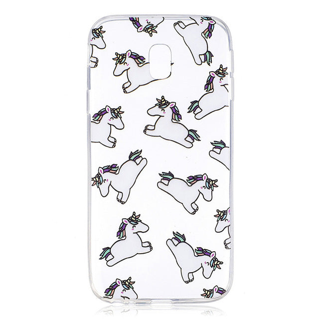COATUNCLE Transparent Phone Case sFor Samsung Galaxy J3 2017 J330 Cute Cat Silicon Soft TPU Back Cover For Samsung J3 2017 Cases