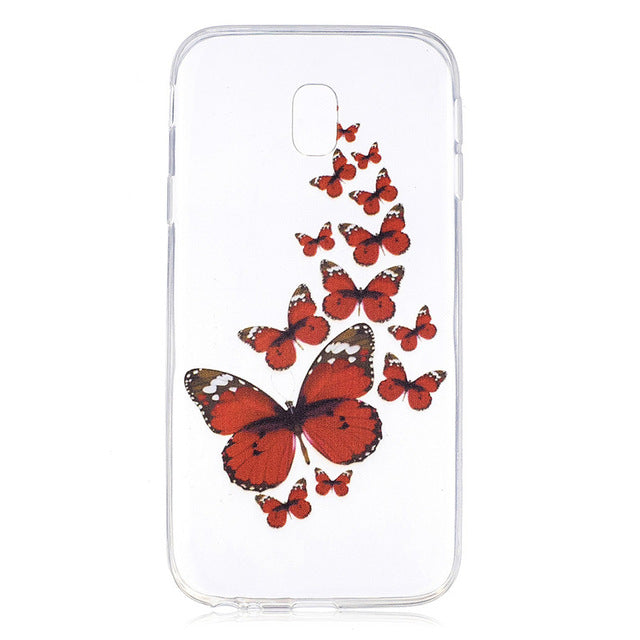 COATUNCLE Transparent Phone Case sFor Samsung Galaxy J3 2017 J330 Cute Cat Silicon Soft TPU Back Cover For Samsung J3 2017 Cases