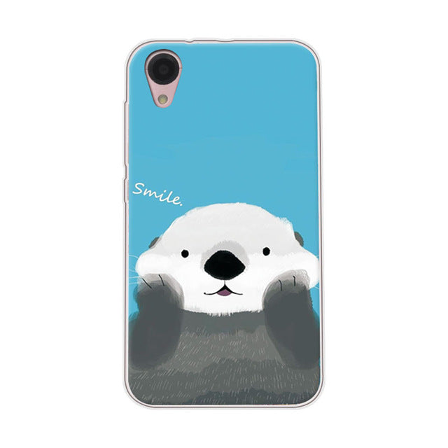 Adlikeme Cute Painted Dog Bear Cat Phone Cases For BQ BQ 4072 Case Cover Soft Tpu Funda For BQ BQ-4072 Strike Mini Coque Capa