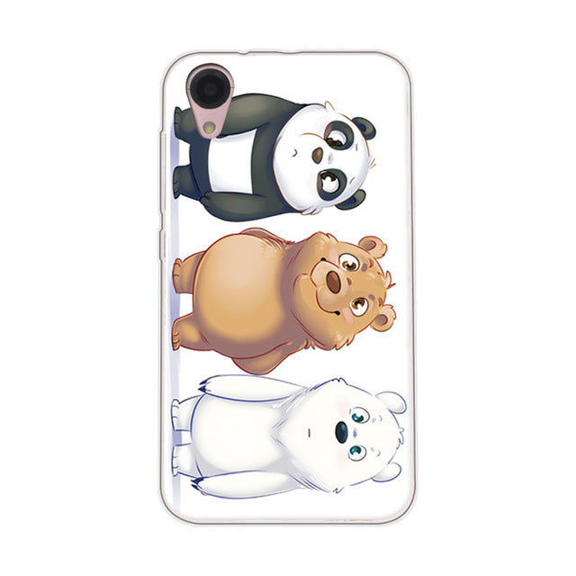 Adlikeme Cute Painted Dog Bear Cat Phone Cases For BQ BQ 4072 Case Cover Soft Tpu Funda For BQ BQ-4072 Strike Mini Coque Capa