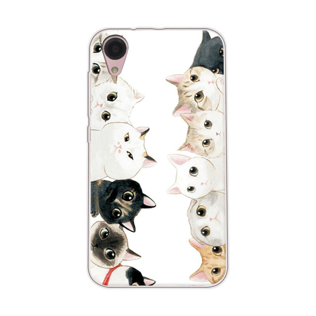 Adlikeme Cute Painted Dog Bear Cat Phone Cases For BQ BQ 4072 Case Cover Soft Tpu Funda For BQ BQ-4072 Strike Mini Coque Capa