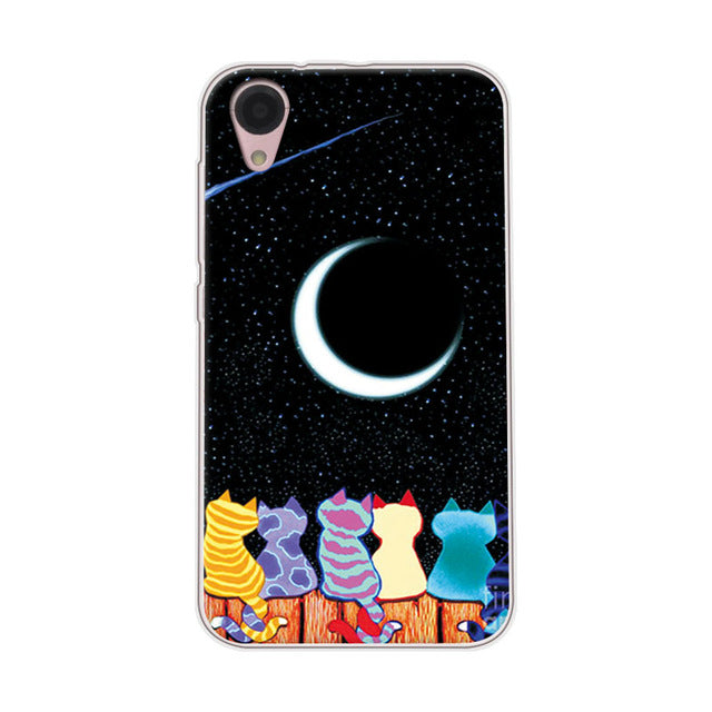Adlikeme Cute Painted Dog Bear Cat Phone Cases For BQ BQ 4072 Case Cover Soft Tpu Funda For BQ BQ-4072 Strike Mini Coque Capa