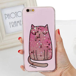Flower Cat Phone Cases For iPhone 7 8 Plus