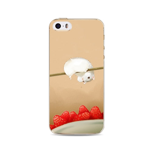 Cute Cat Phone Case For Apple iPhone 6 6S 5 5S SE Soft TPU Silicon Transparent Cover Cute Cat Owl Animal Phone Cases for iPhone