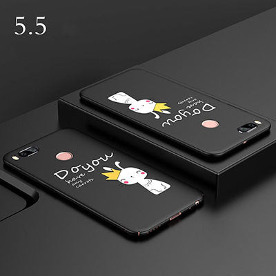 For Xiaomi A1 Case Mi Cover Luxury Cartoon Cats Letter PC Phone Cases For XiaoMi Mi A1 5X 64gb Matte Coque MiA1 Mi5X Fundas