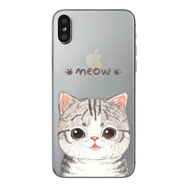 class Phone Case For Apple iPhone X Cute Cats Corky Flamingo Dreamcatcher Beautiful Girls Letters Phone Shell Capa Bag for iPhone X 10