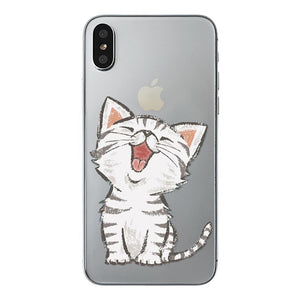 class Phone Case For Apple iPhone X Cute Cats Corky Flamingo Dreamcatcher Beautiful Girls Letters Phone Shell Capa Bag for iPhone X 10
