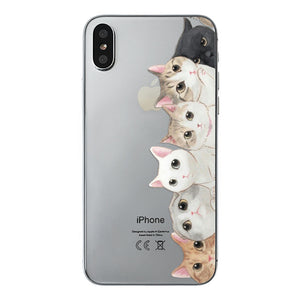 class Phone Case For Apple iPhone X Cute Cats Corky Flamingo Dreamcatcher Beautiful Girls Letters Phone Shell Capa Bag for iPhone X 10