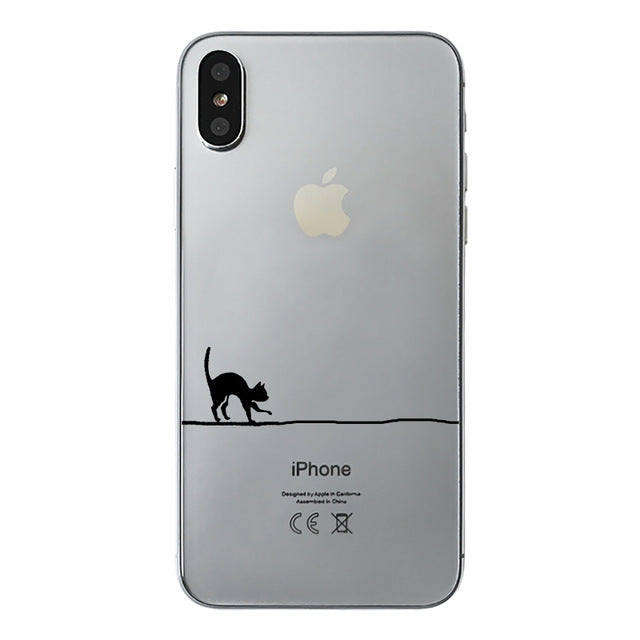 class Phone Case For Apple iPhone X Cute Cats Corky Flamingo Dreamcatcher Beautiful Girls Letters Phone Shell Capa Bag for iPhone X 10