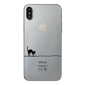 class Phone Case For Apple iPhone X Cute Cats Corky Flamingo Dreamcatcher Beautiful Girls Letters Phone Shell Capa Bag for iPhone X 10