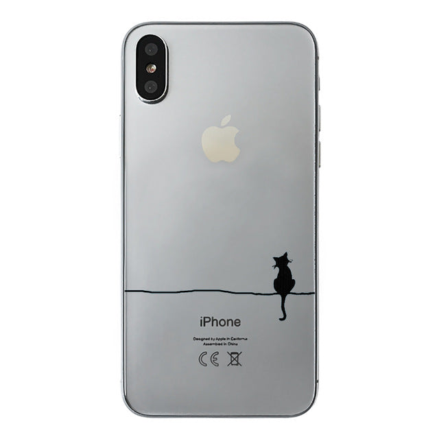class Phone Case For Apple iPhone X Cute Cats Corky Flamingo Dreamcatcher Beautiful Girls Letters Phone Shell Capa Bag for iPhone X 10