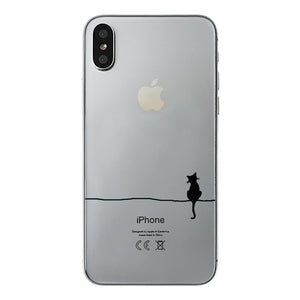 class Phone Case For Apple iPhone X Cute Cats Corky Flamingo Dreamcatcher Beautiful Girls Letters Phone Shell Capa Bag for iPhone X 10